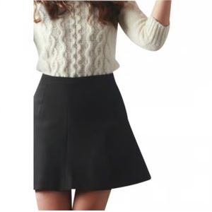 J. Crew Black midi Skirt small